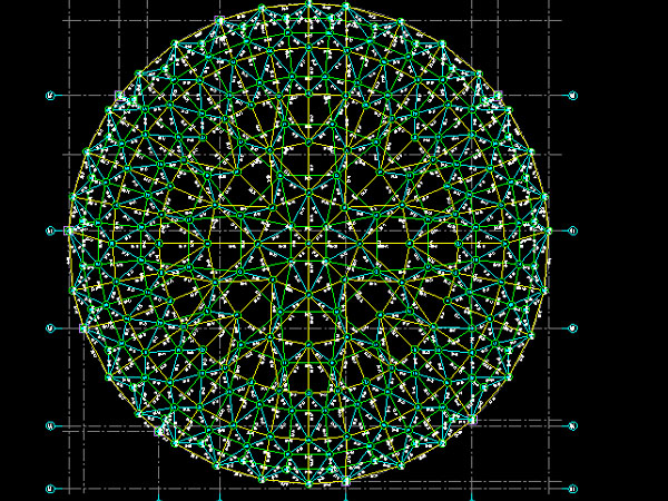 吉安明光正元广场圆形网架