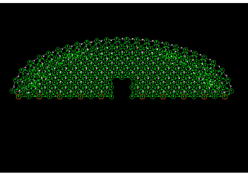 吉安锡林浩特91跨，1000米长干煤棚网架设计